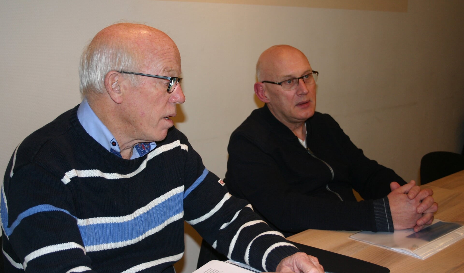 De fusie ligt op schema wisten Otto Duursma en Jan Kempers te melden.  Foto: Jan Knoef