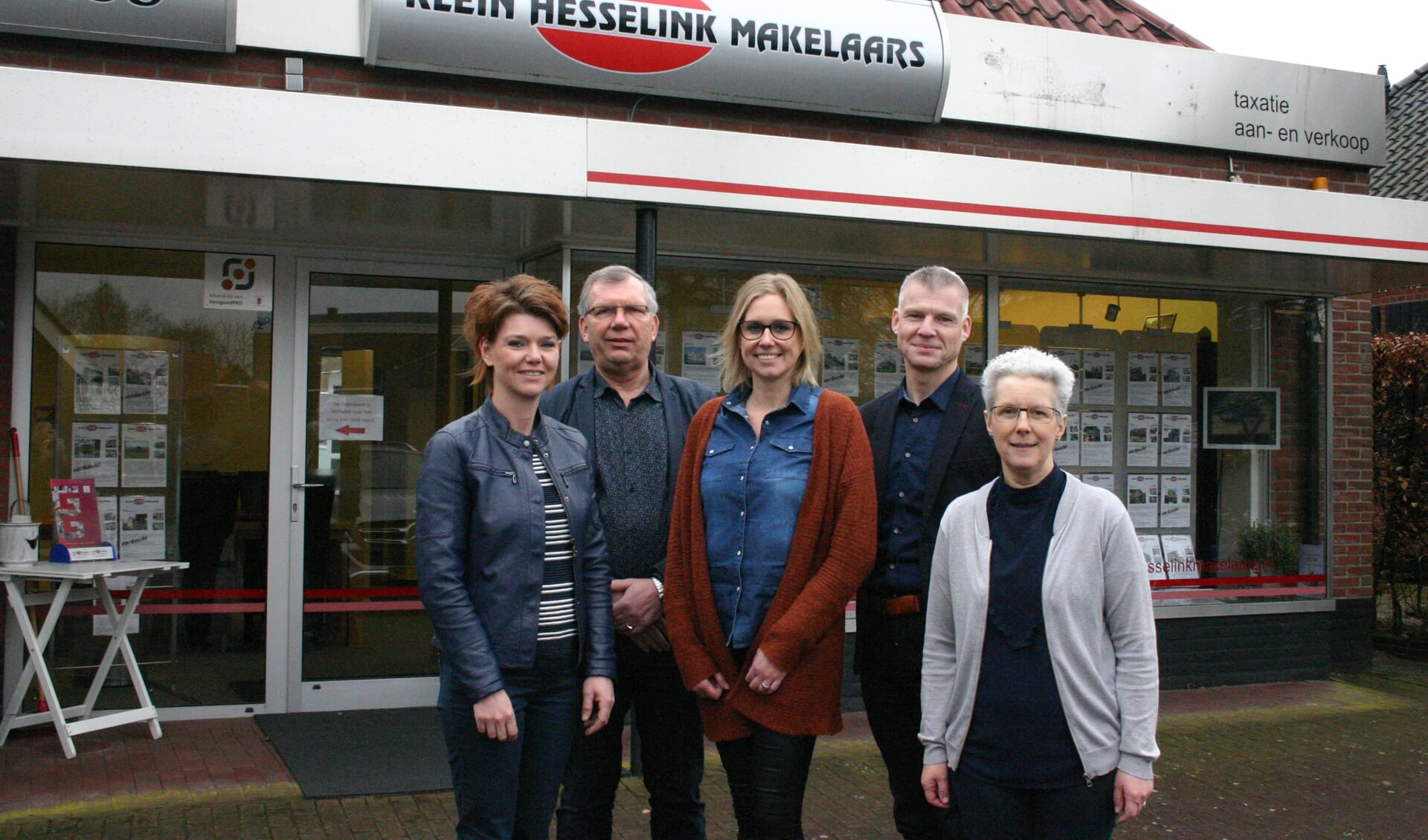 Het team van Klein Hesselink Makelaars. Foto: PR