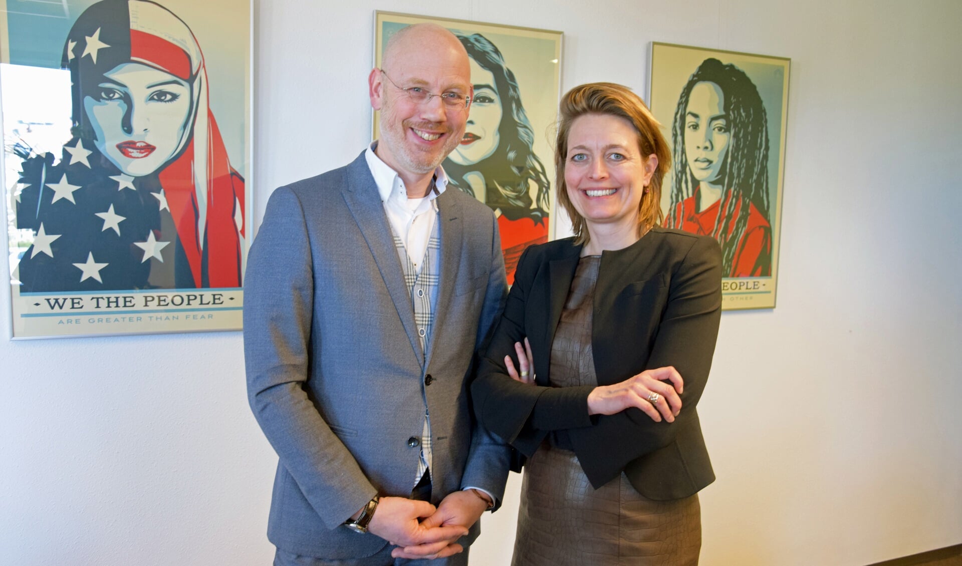 Alain van de Haar en Ilse Saris zetten zich samen in voor een nieuwe opleiding. Foto: gemeente Winterswijk