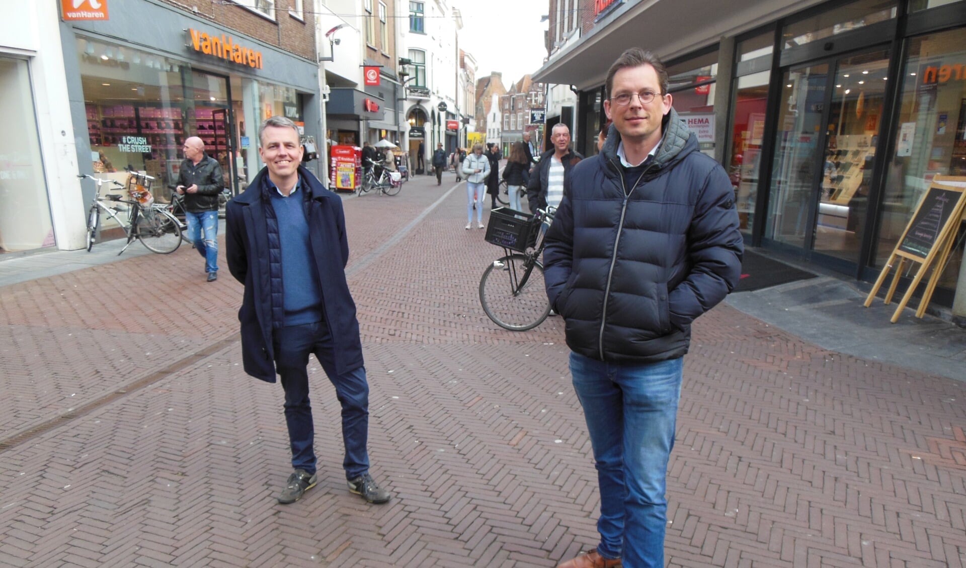 Han Nieuwenhuis (l) en Remco Feith: “Er is nu begrip voor de urgentie van een zo optimaal mogelijk stadscentrum.” Foto: Eric Klop
