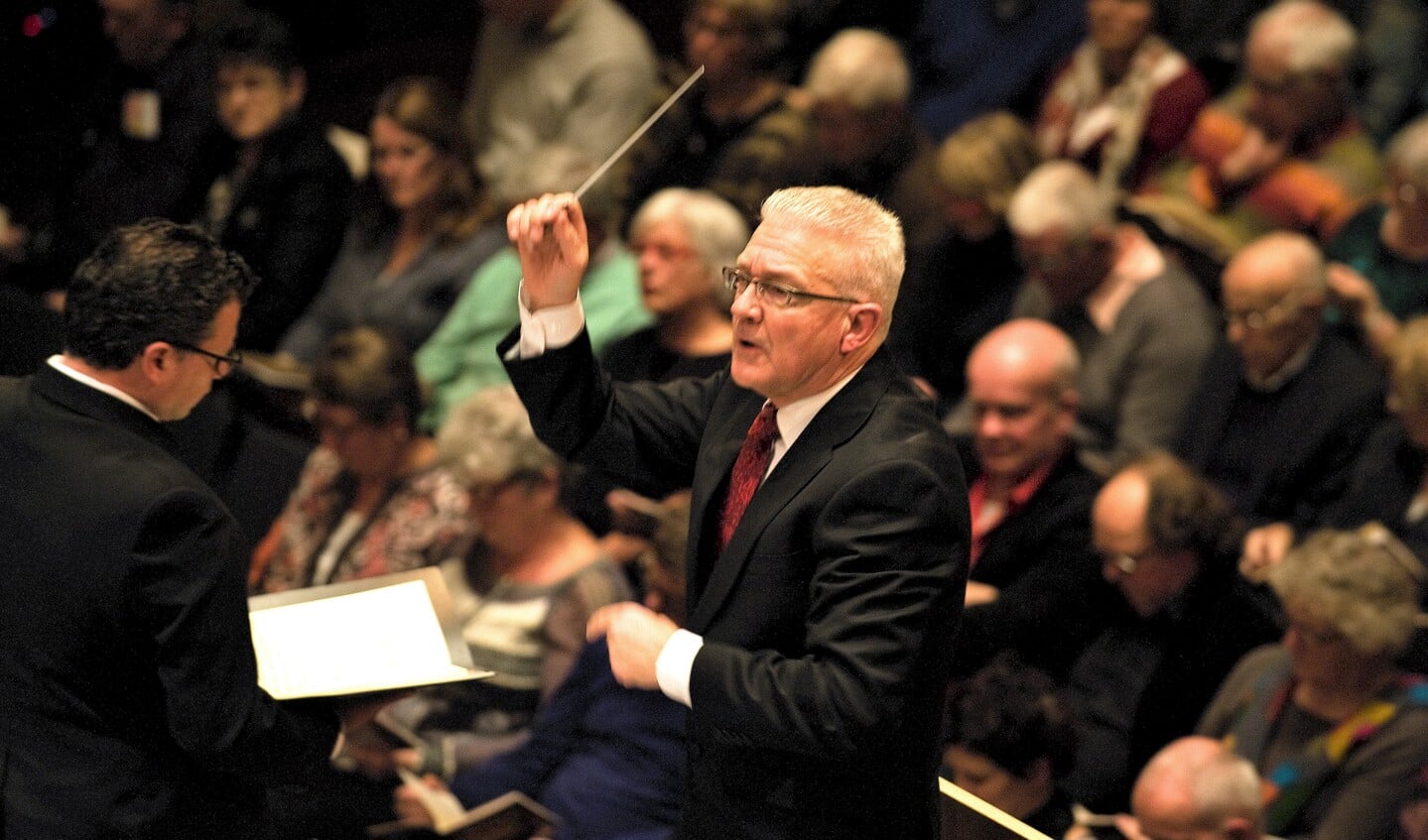 Dit jaar is de elfde Matthäus Passion onder leiding van dirigent Hans Lamers. Foto: Rein Lammers)