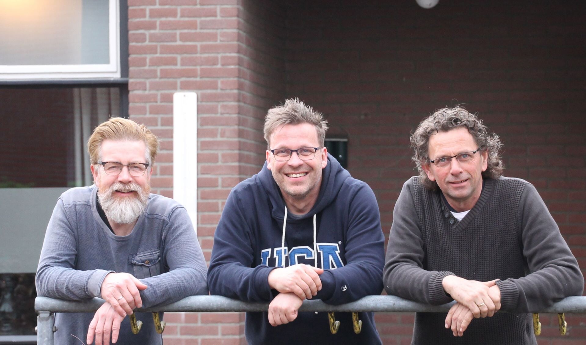 Bestuur van stichting Oranjepodium: Vincent Doppen, Jos Doppen en André van Gaalen. Foto: Annekée Cuppers