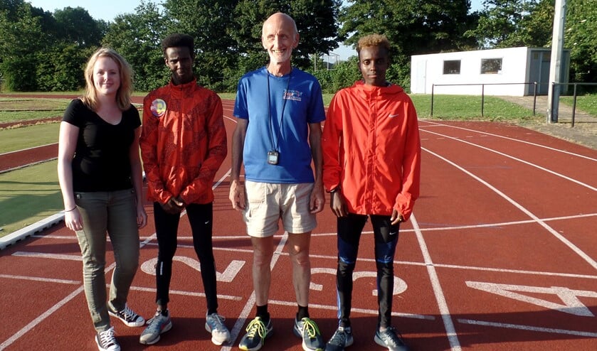 Carmen Bijsterveld, Ibrahim Abdi Ali, Herman IJzerman en Farhaan Abdi Ali. Foto: Meike Wesselink