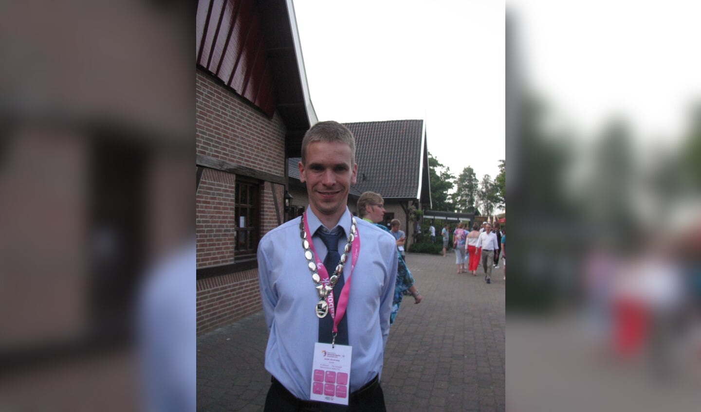 De burgemeester van het Olympisch dorp: Daniël van den Berg. Foto: Ferry Broshuis