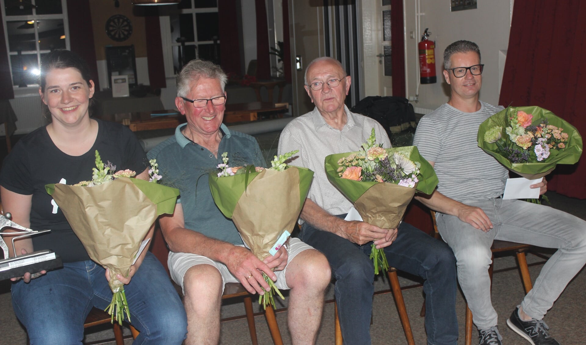 Vlnr: Nienke Pothoven, Gerrit Hakken, Bennie Waalderbos en Edwin Rijkman. Foto: Willy Rouwhorst