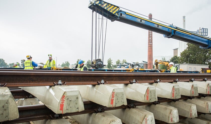 Werk aan het spoor. Foto: Burry van den Brink