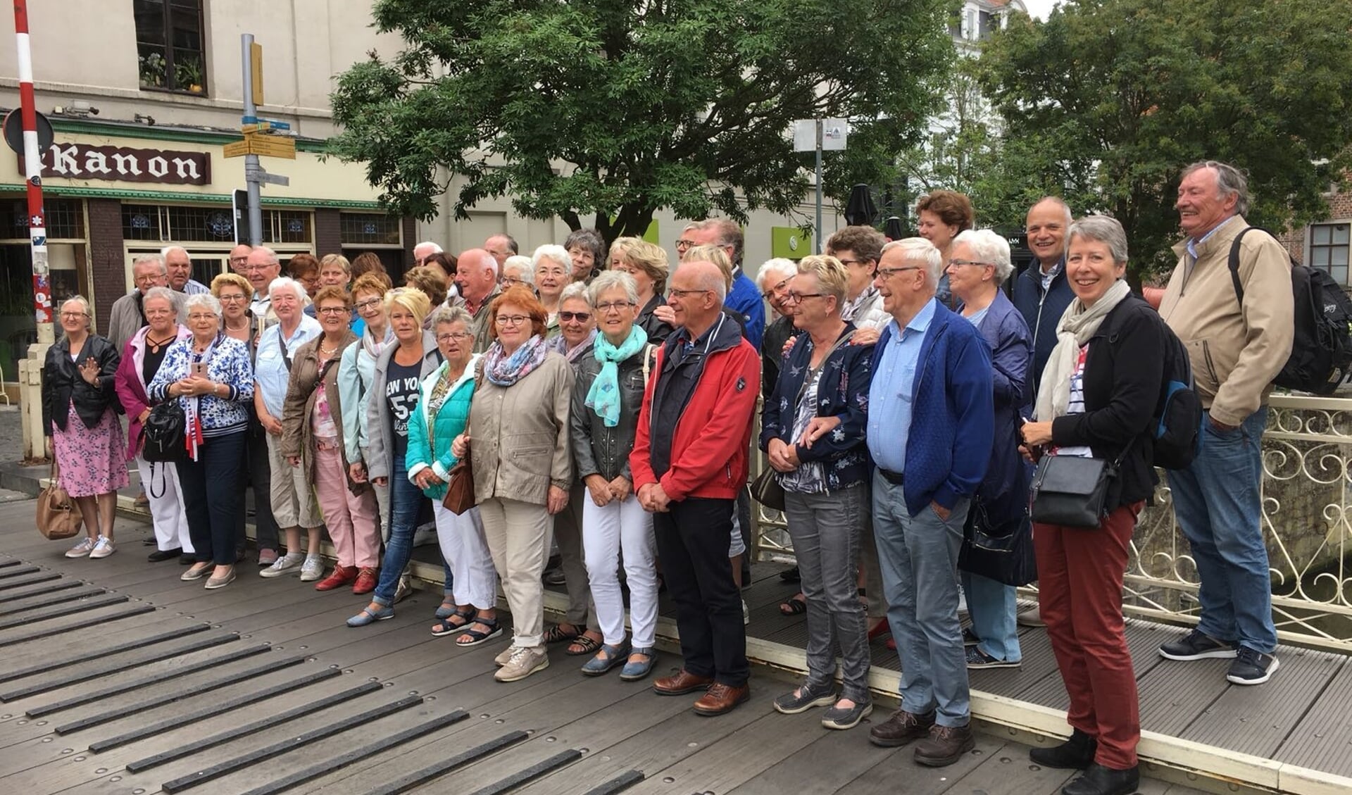 De groep in het centrum van Gent. Foto: Hillie van Gijssel