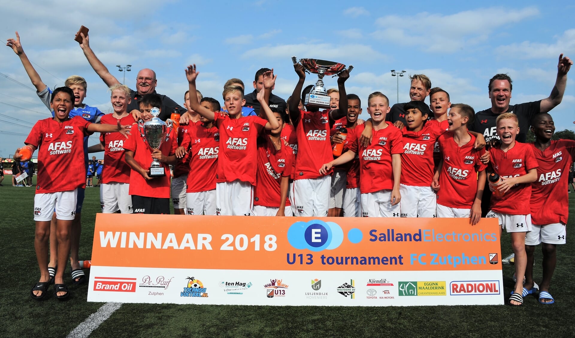 AZ won de 'FC Zutphen Joop Vreman Cup'. Foto: Hans ten Brinke