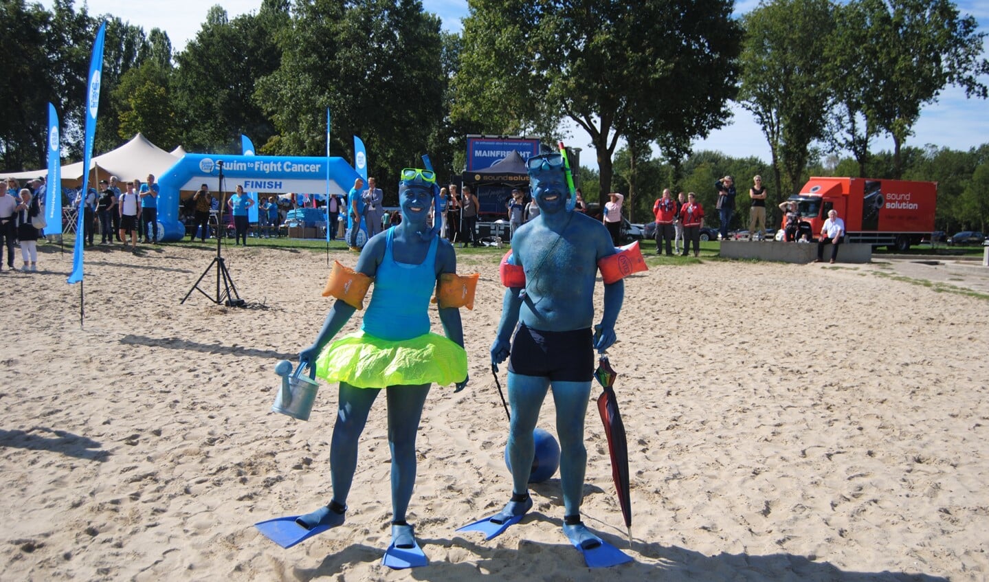 Het blauw van de campagne was alom aanwezig. Foto: StadDoetinchem.nl