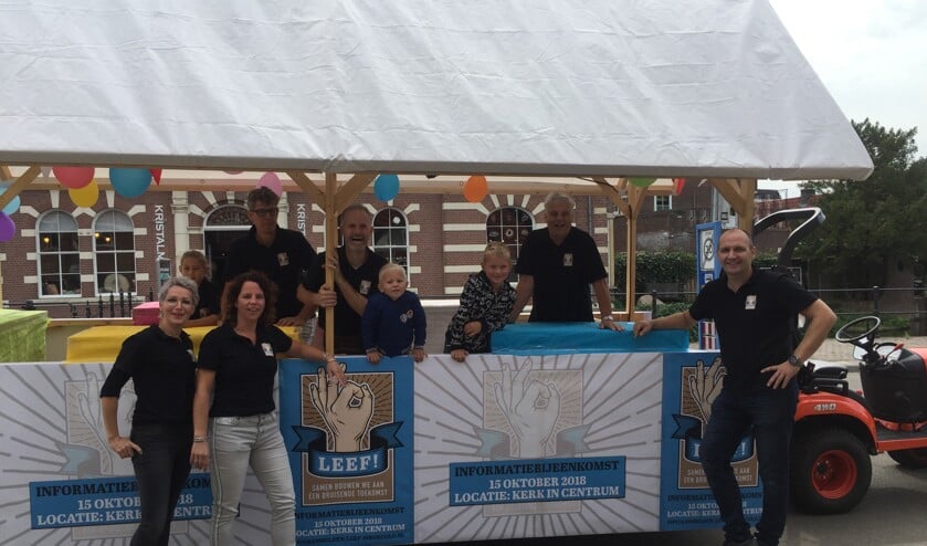 De 'Leef! in Borculo'-wagen voor de optocht tijdens het Septemberfeest. Foto: PR