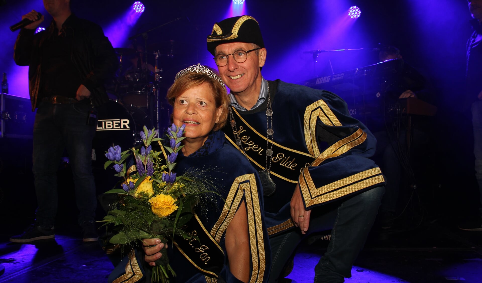 Keizerspaar van Keijenborg 2018 Caroline en Ike Hennink werden gehuldigd en zijn voor vijf jaar ambassadeur van het Schuttersgilde in Keijenborg. Foto: Liesbeth Spaansen