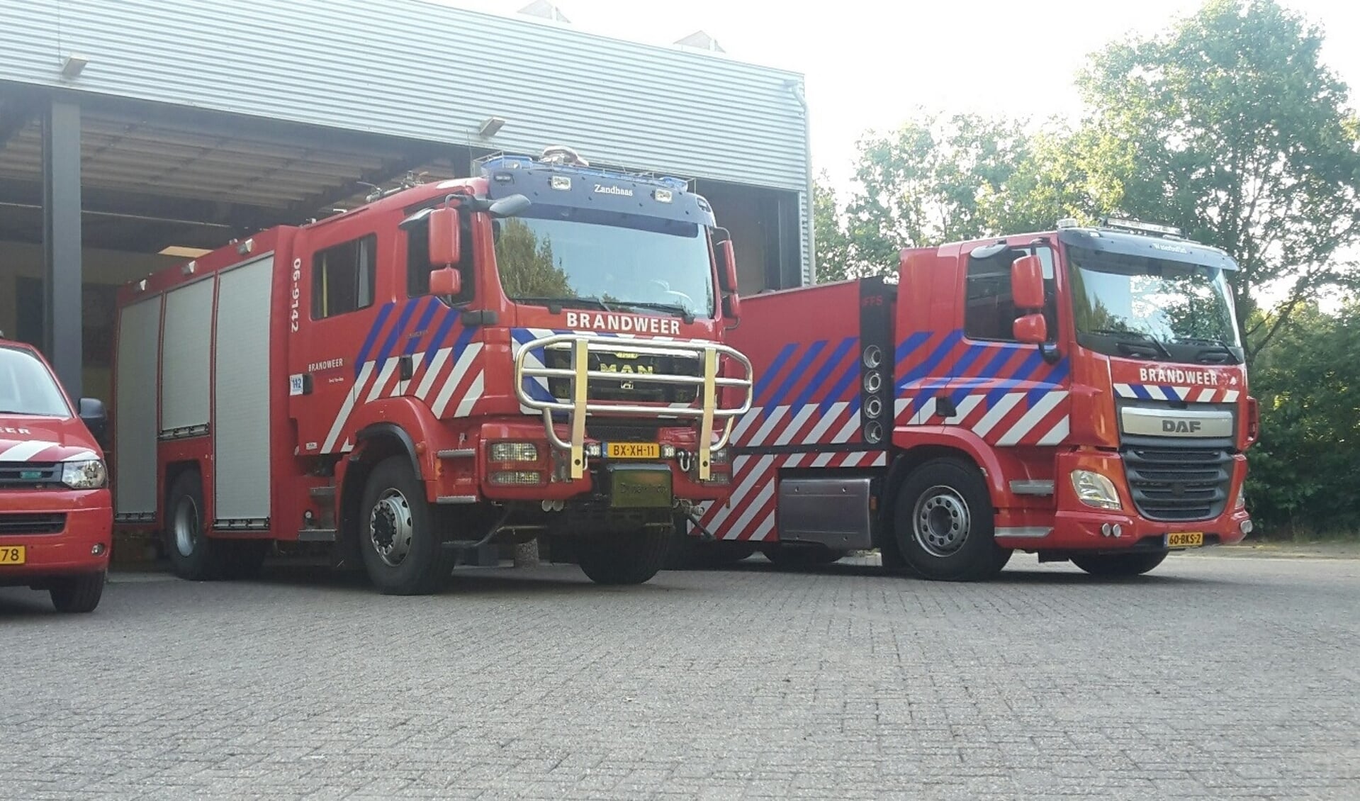 Het wagenpark van de Vordense brandweer. Foto: PR