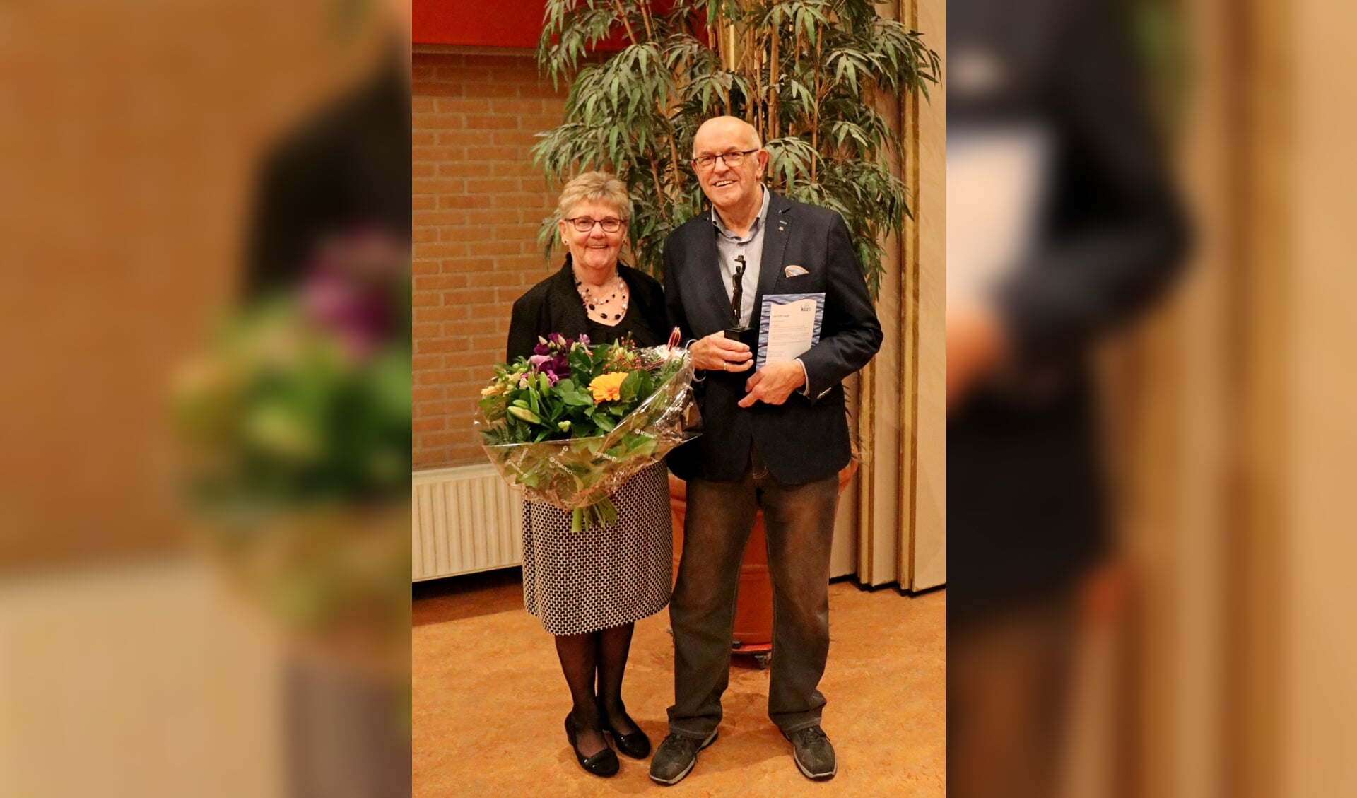 Jubilaris Henk Heideman en zijn vrouw Gerda. Foto: PR