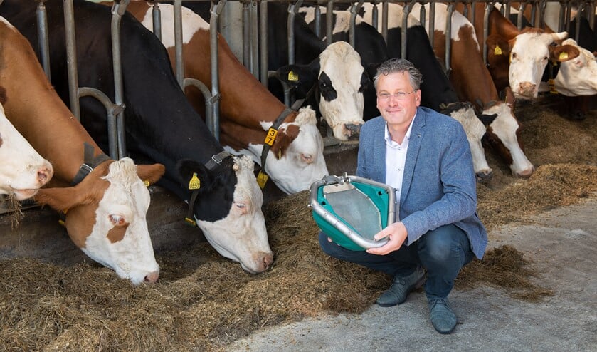 Henk Hanskamp hoopt op snelle certificering van het CowToilet, dat ingezet kan worden tegen de stikstofproblematiek. Foto: Ingrid Sweers