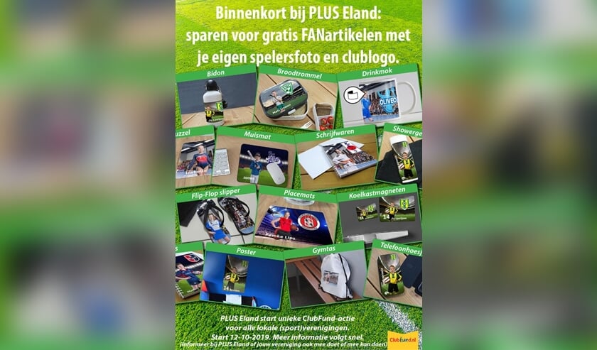FanArtikelen sparen bij Plus Eland. Foto: PR