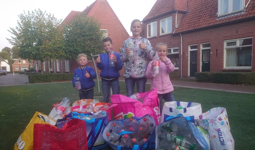 Van links naar rechts: Kay, Finn, Nora en Fenna. Foto: Eigen foto