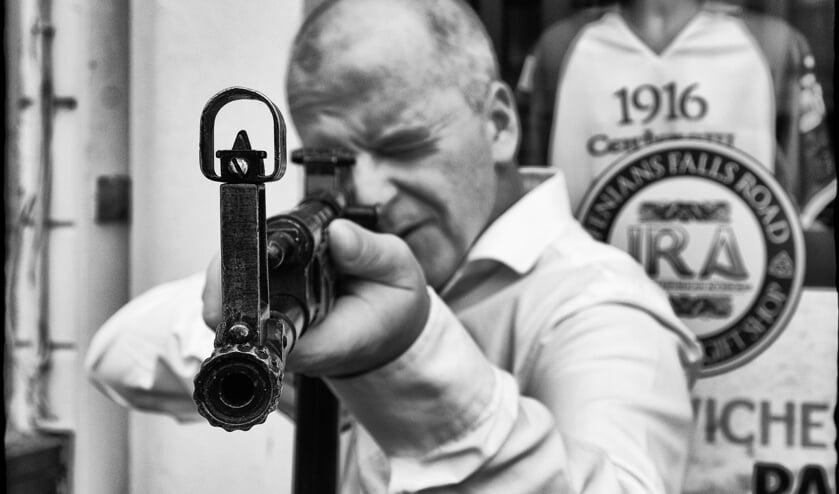 Een foto van Gregory Herpe, van een IRA-strijder. Foto: Gregory Herpe