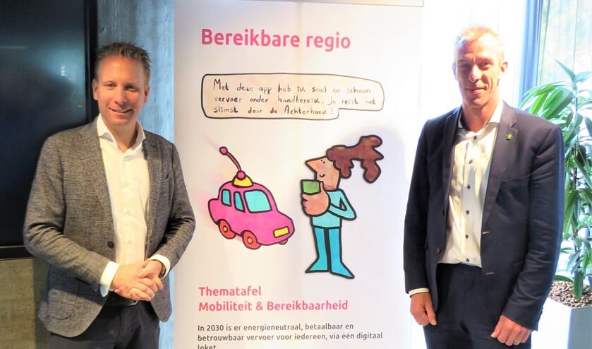 Vice-voorzitter Rutger Rutgers en voorzitter van de thematafel Rens Steintjes (r).