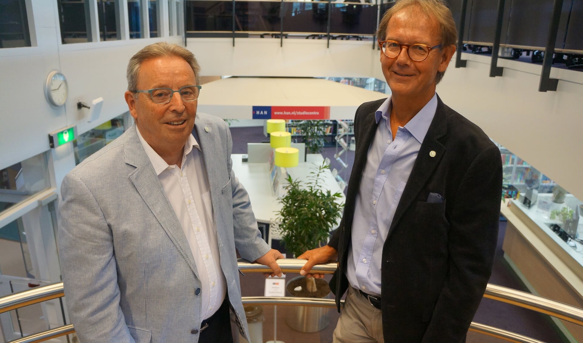 Rinus Smet van AOD (links) en Rob Westerdijk van de HAN. Foto: PR