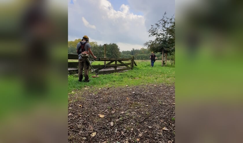 Jongeren van Marope hebben meegeholpen om het loopparcours in goede staat te brengen. Foto: PR.