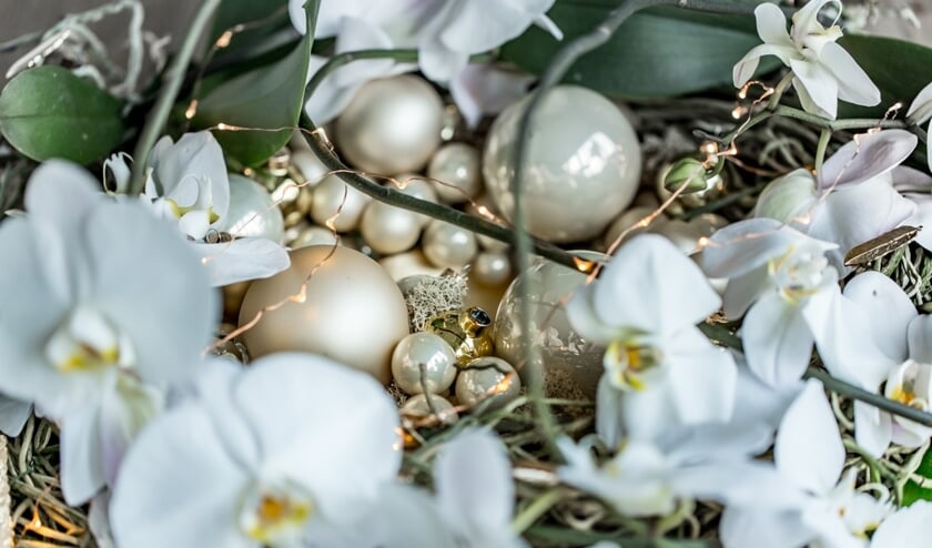 De creaties van Miranda ter Voorde zijn in kerstsfeer. Foto: Robert Modderkolk