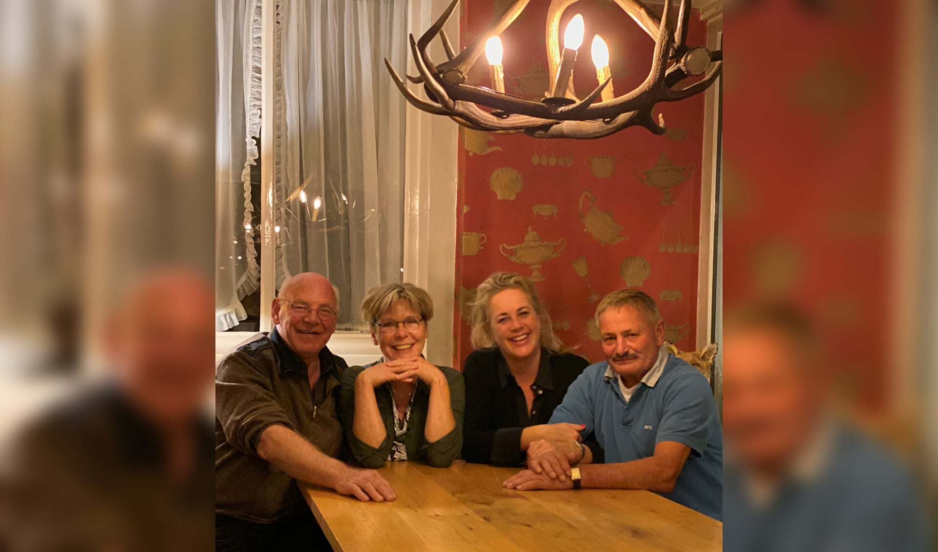 Het Vordense Slipjachtcomité: v.l.n.r. Appie Noordkamp, Tony Koning, Liesbeth Geubels en Albert Mulderije. Foto: PR  