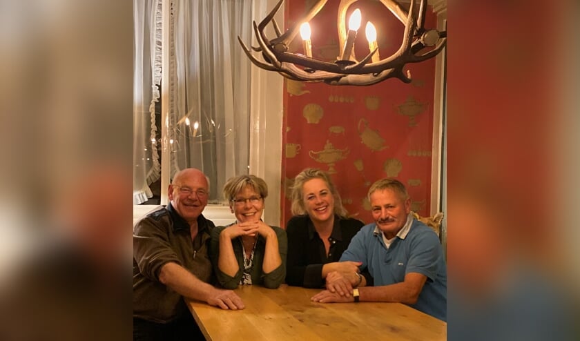 Het Vordense Slipjachtcomité: v.l.n.r. Appie Noordkamp, Tony Koning, Liesbeth Geubels en Albert Mulderije. Foto: PR