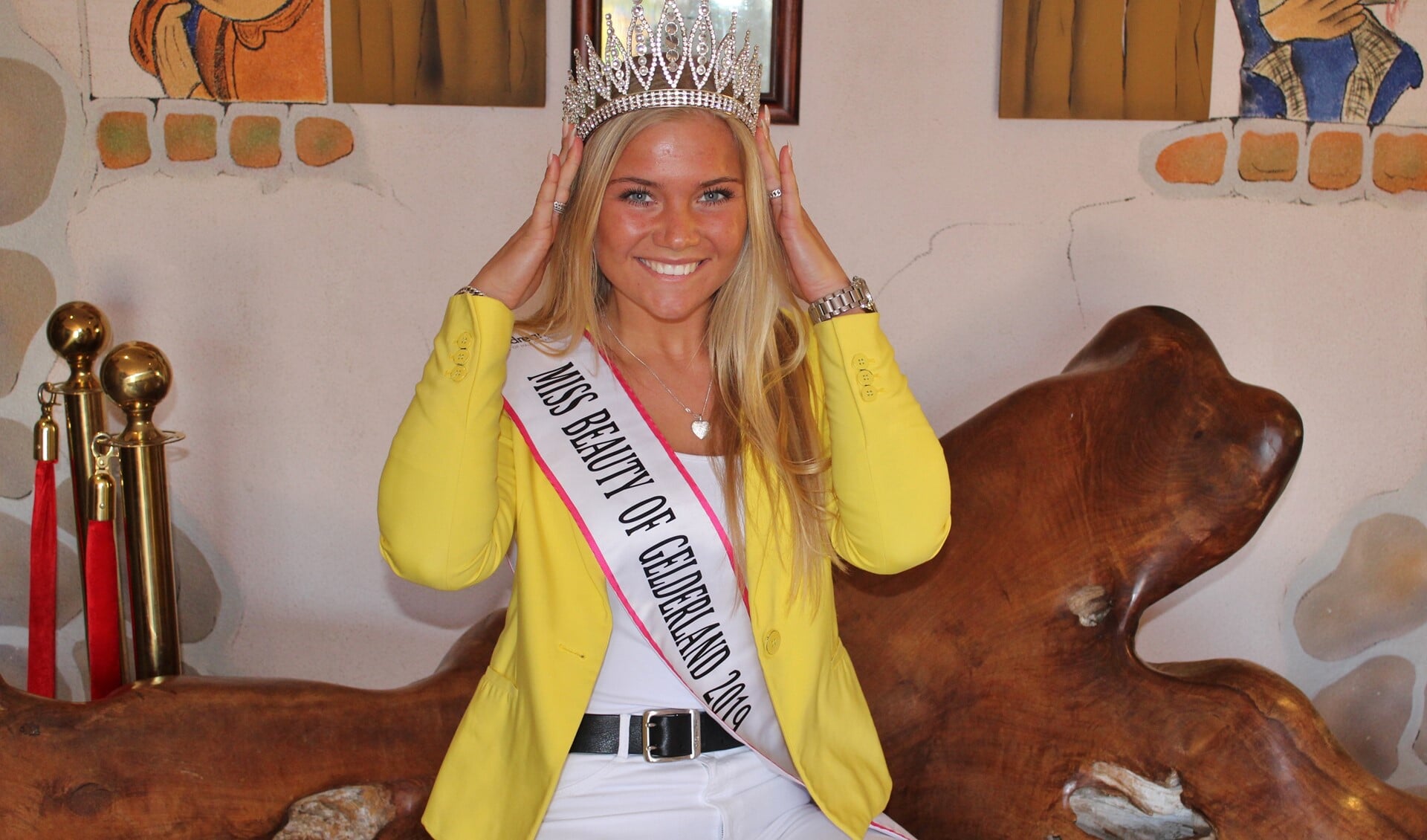 Nikki Prein werd in april gekroond tot mooiste van Gelderland, daarna volde de nationale titel en nu strijdt zij voor de Miss Earth-titel. Foto: Marlous Velthausz