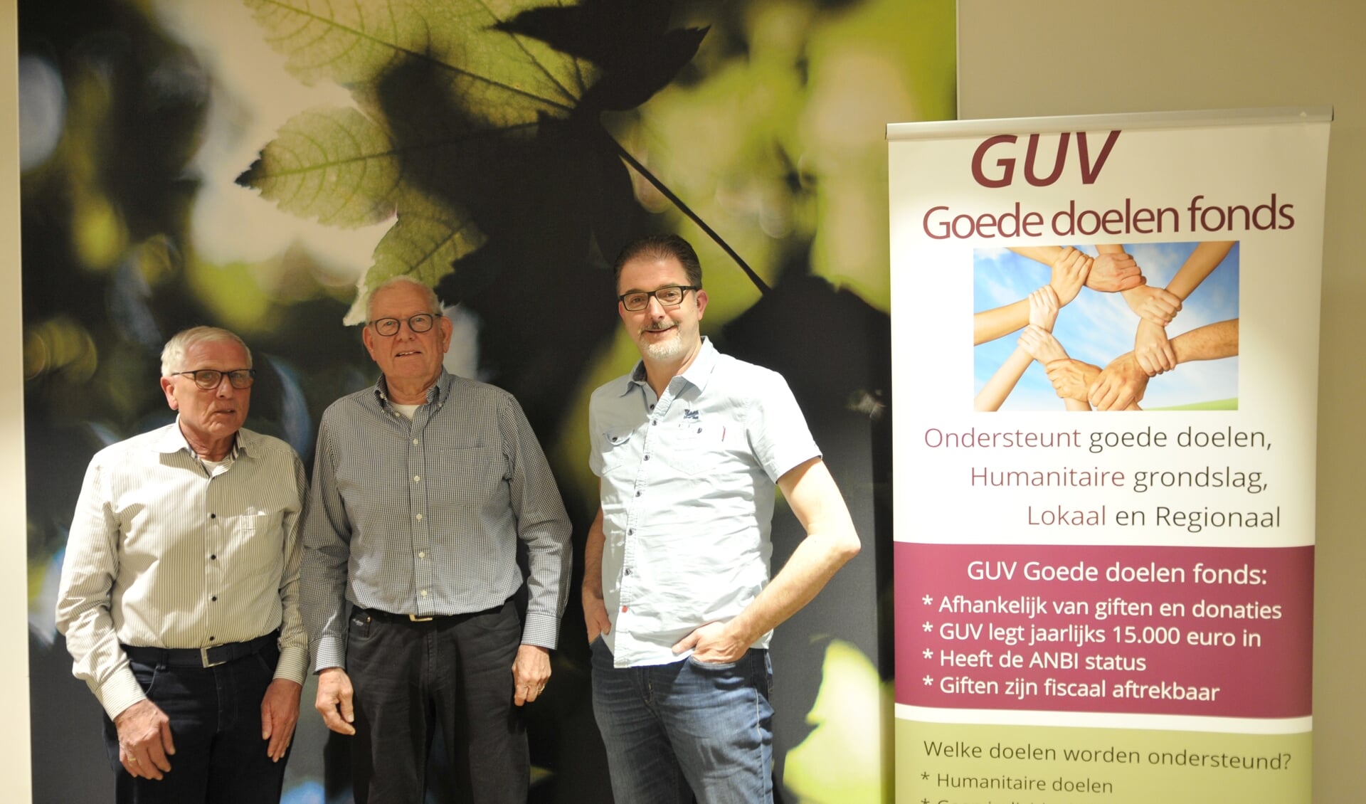 Het bestuur van het GGDF, van links af penningmeester Gerrit Bultman, secretaris Theo Teunissen en voorzitter Marco van Lochem. Foto: PR