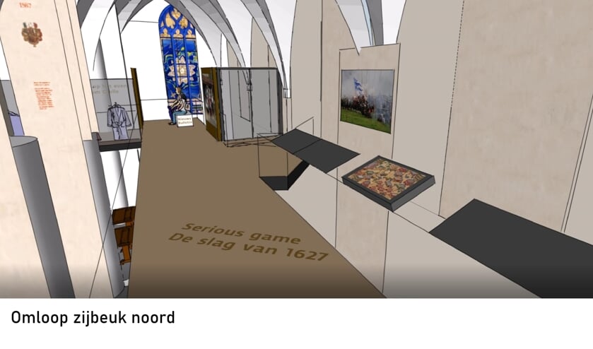 Een deel van de sfeerimpressie van Johan Akkerman. Schets: Johan Akkerman