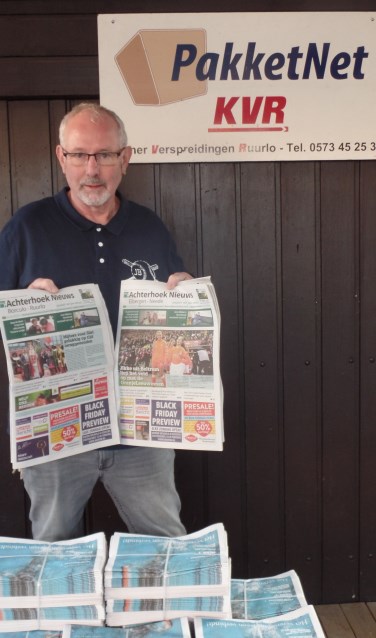 Gertie Kremer is met name in Neede, Eibergen en Rietmolen op zoek naar bezorgers voor Achterhoek Nieuws. Foto: Jan Hendriksen.
