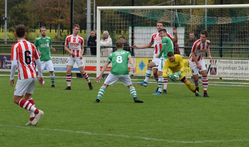 Een spelmoment uit de wedstrijd van AD'69 tegen Gendringen. Foto: PR
