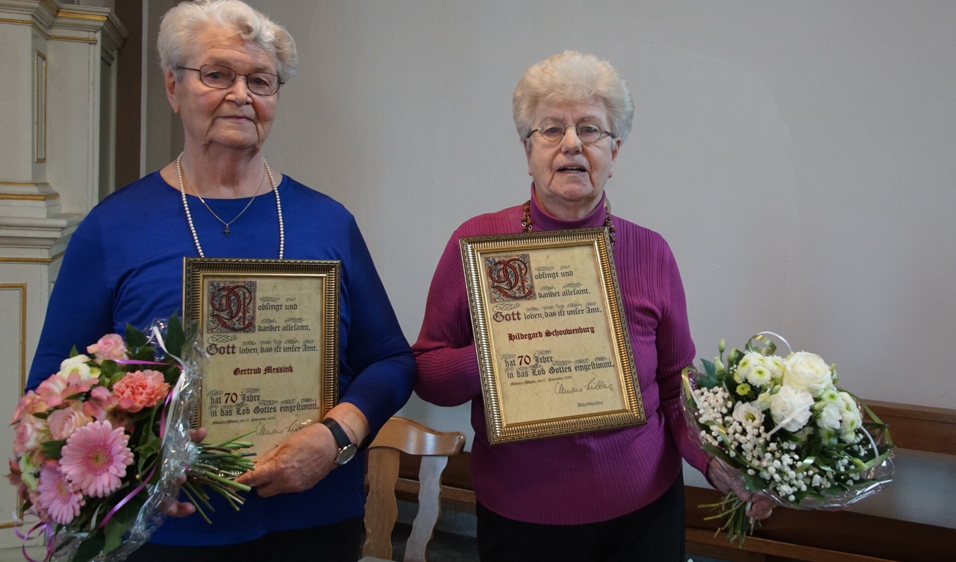 Gertrud Messink en Hildegard Schouwenburg. Foto: Frank Vinkenvleugel