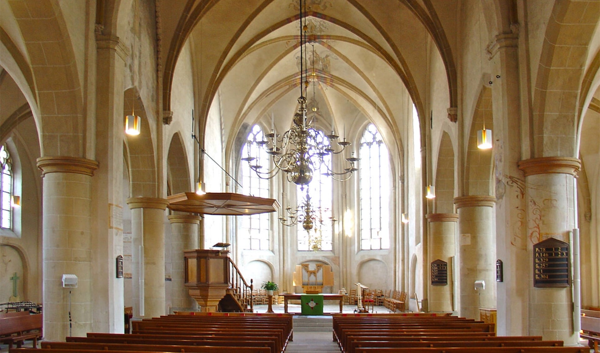 Het interieur van de kerk. Foto: PR