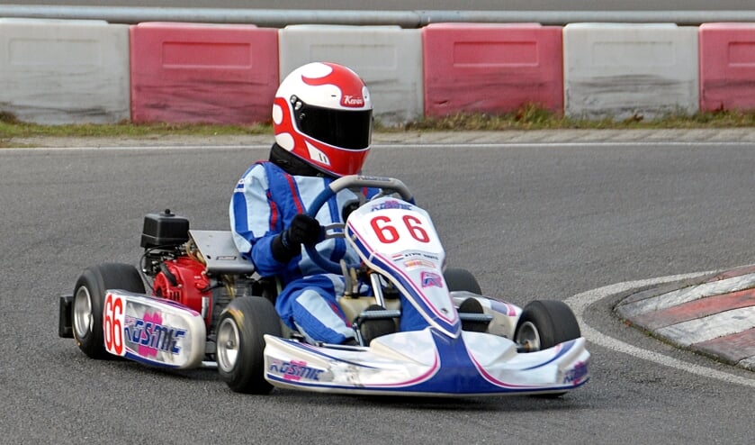 Kevin Navis Nederlands Kampioen karten in een Honda Cadet 160 cc klasse. Foto: Jack Amels Fotografie