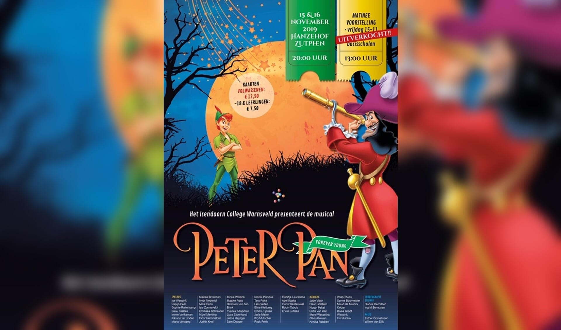 Het Isendoorn College wekt Peter Pan tot leven. Foto: PR