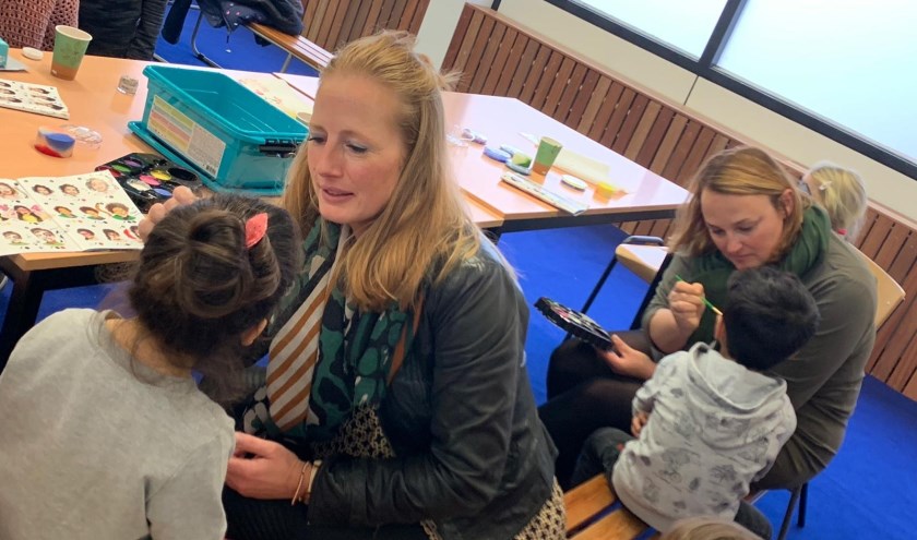 De kinderen konden ook geschminkt worden. Foto: PR