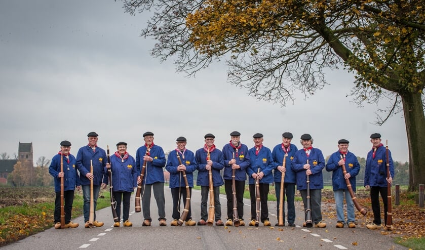De midwinterhoornblazers uit Geesteren. Foto: PR