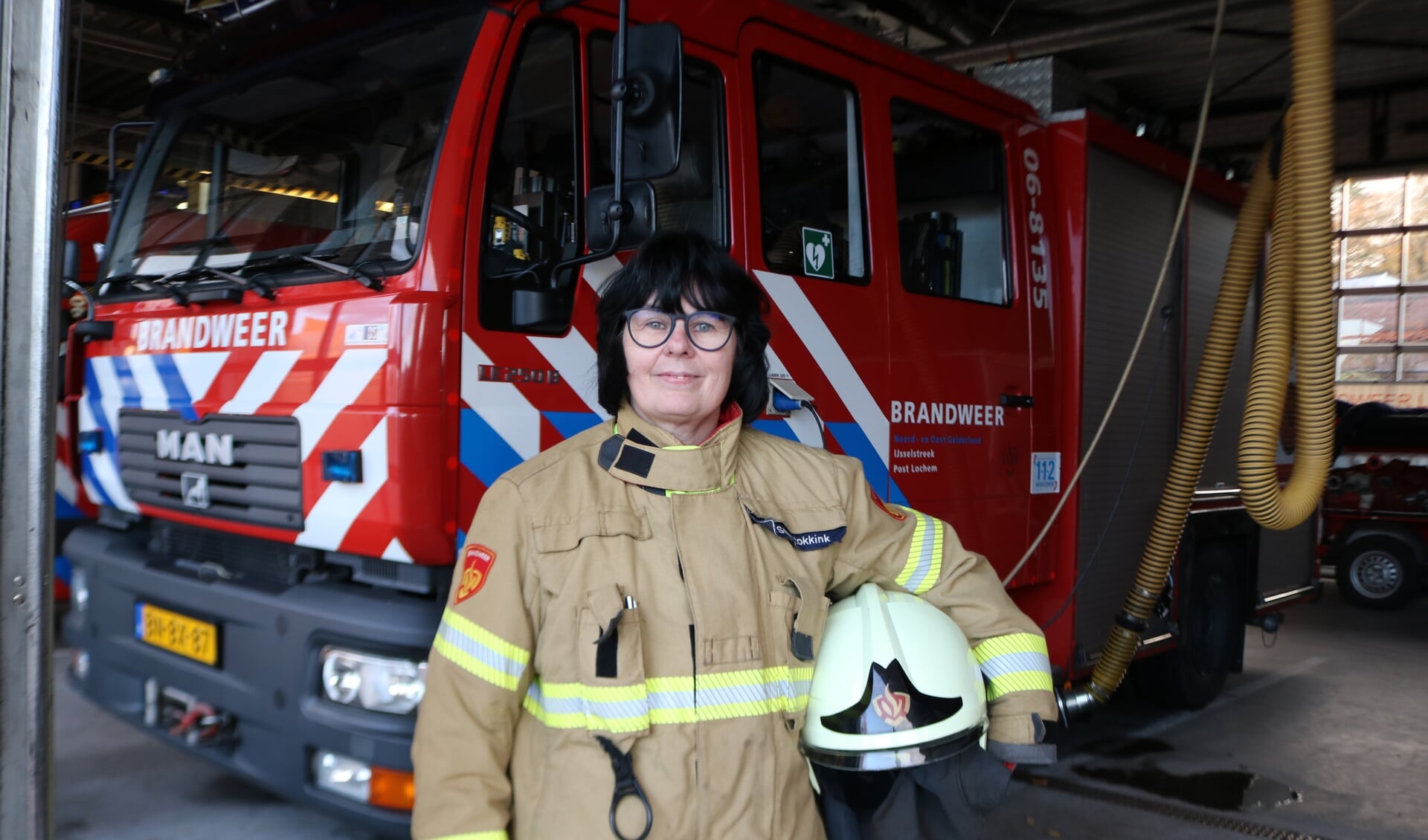 Ineke Smit is 'brandweerman' in hart en nieren. Foto: Arjen Dieperink