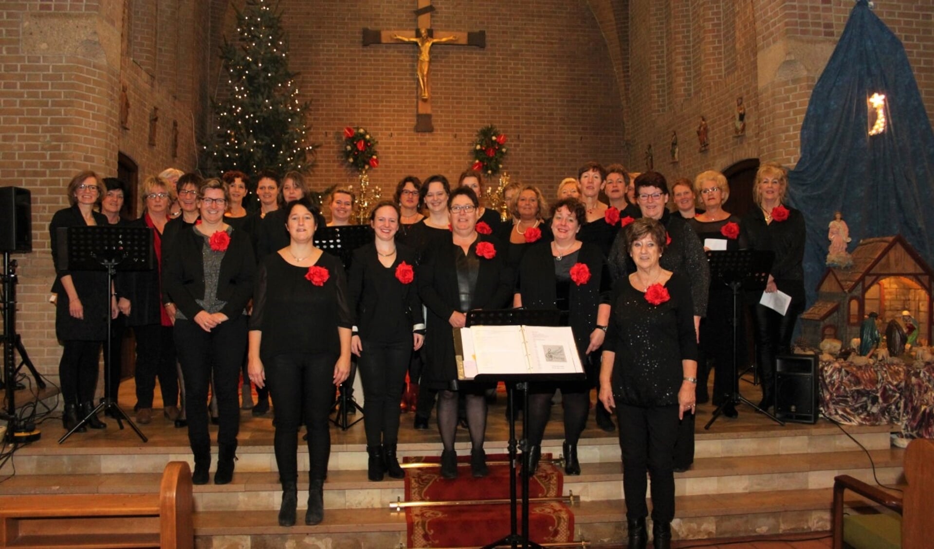 Het Dremptse koor Feeling brengt kerstconcert in de Willibrordkerk in Drempt. Foto: PR 
