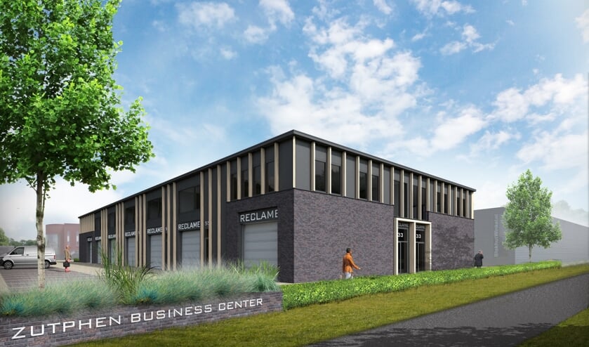 Impressie van het nieuw te bouwen bedrijfsverzamelgebouw. Foto: PR