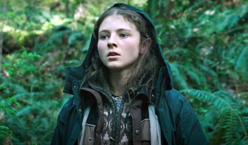 De jonge actrice Thomasin McKenzie maakt haar debuut in 'Leave no trace'. Foto: PR
