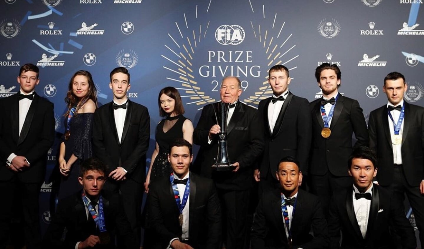 Alle motorsport games gouden medaillewinnaars. Foto: FIA 2019