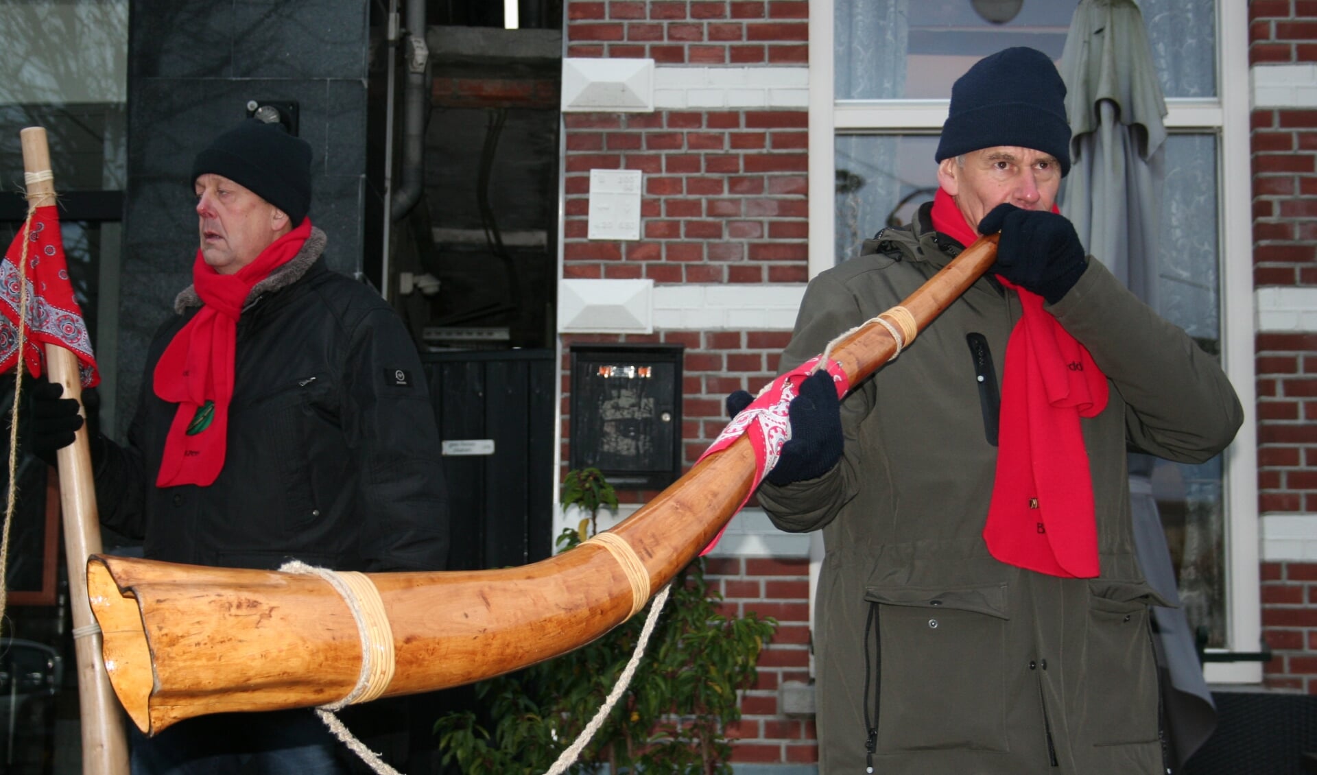 Het seizoen werd geopend door de blazers uit Kotten, Meddo en Winterswijk. Foto; Verona Westera