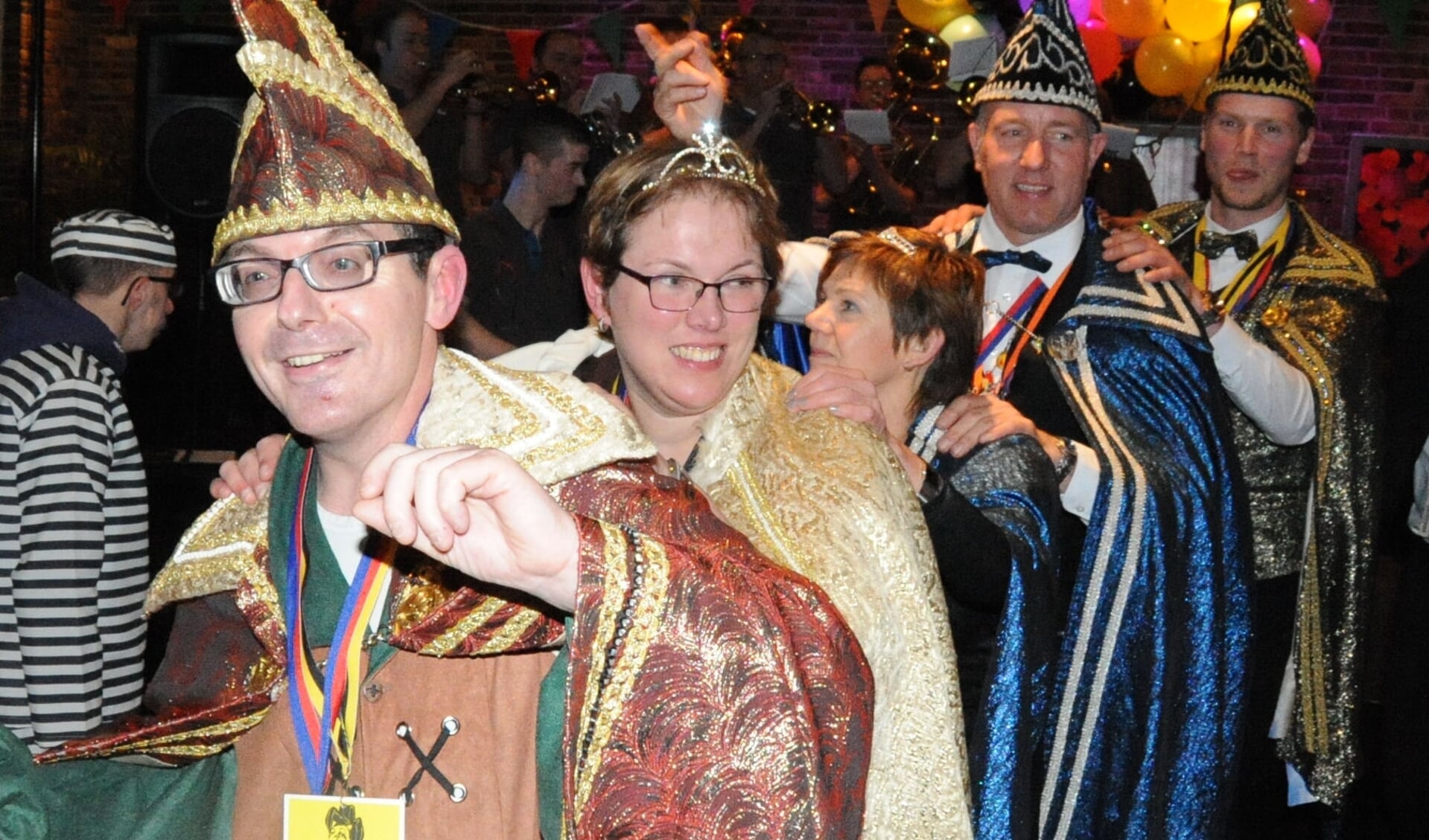 Prins Gerben en prinses Evelien tijdens een eerdere editie van de carnavalsavond van de KK-soos. Foto: Hans Winters