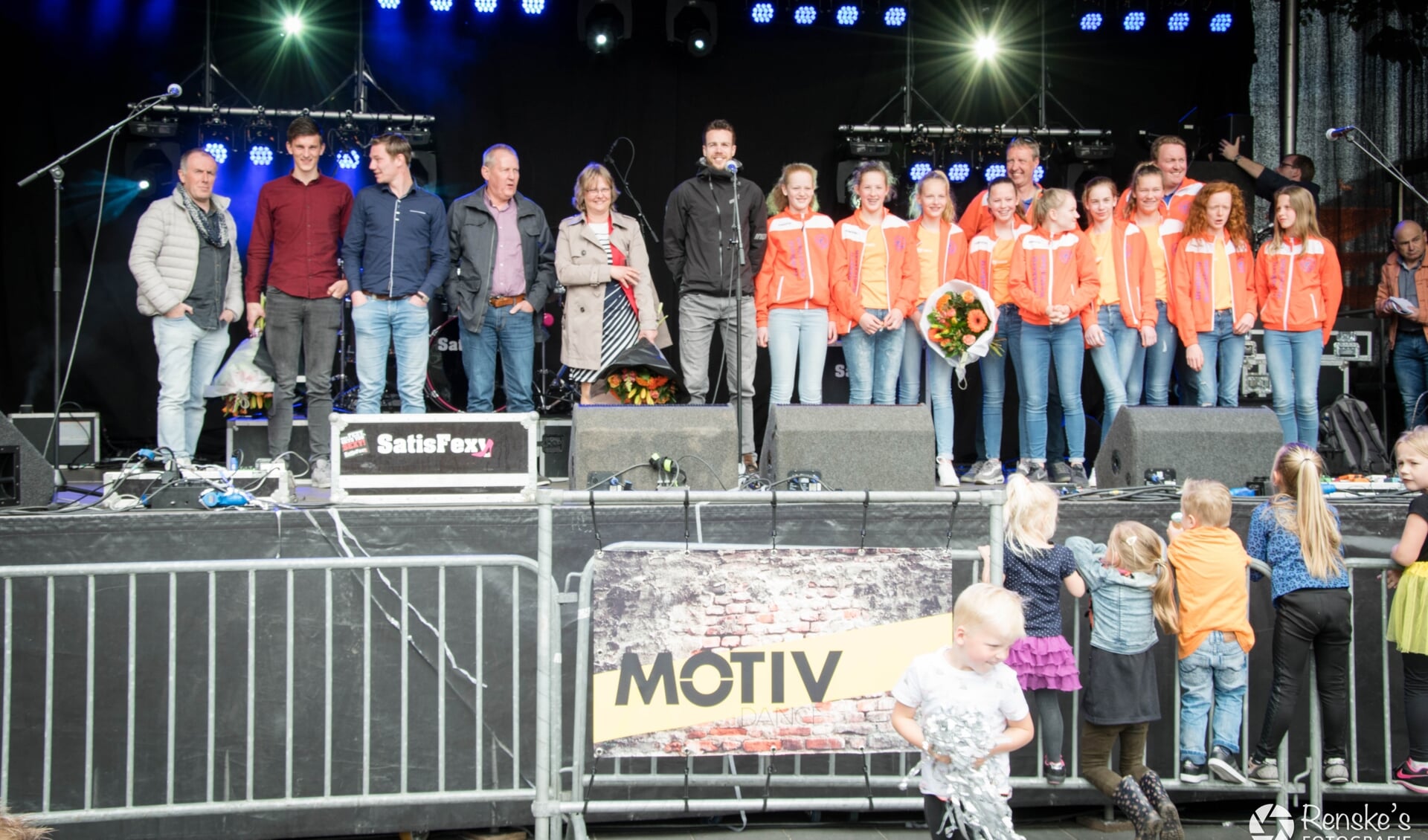 Het vorige podium bij de Sportverkiezing Oost Gelre. Foto: PR
