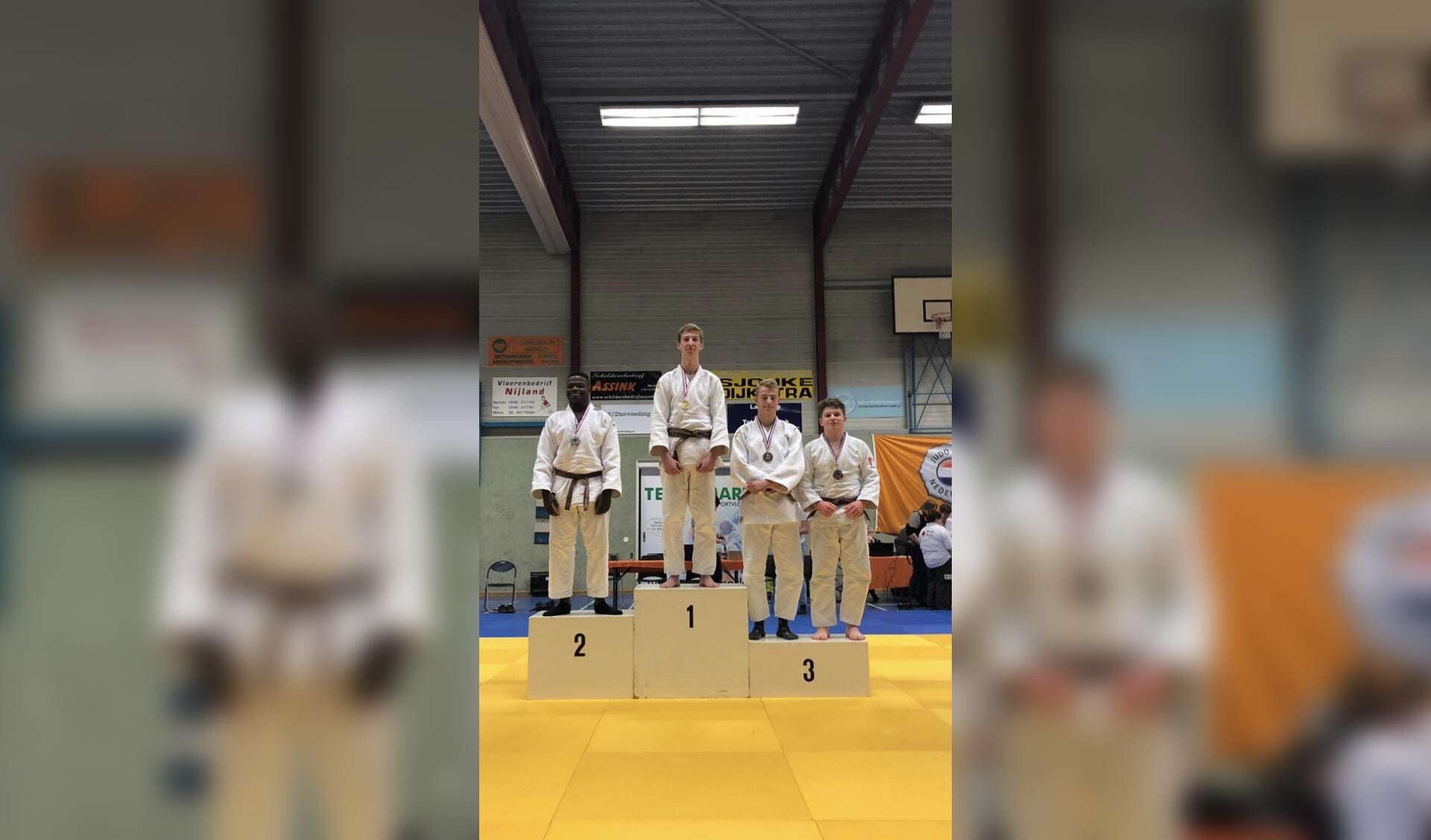 Judoka Luuk van Nieuwland wint goud en gaat door naar het Nederlands Kampioenschap. Foto: PR 