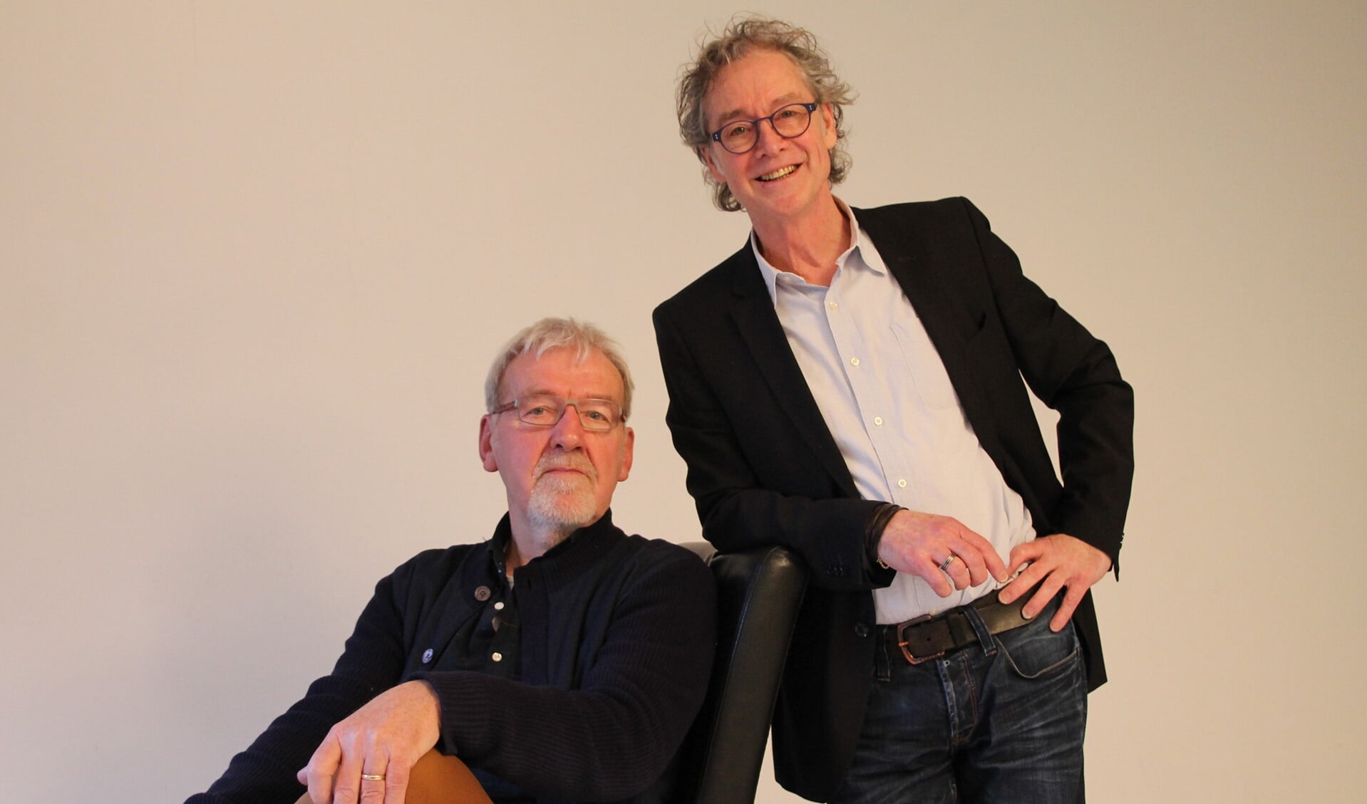 Regisseursduo Ben Donderwinkel (links) en Aad Witteveen willen van de Passion een totaalbeleving maken. Foto: Annekée Cuppers