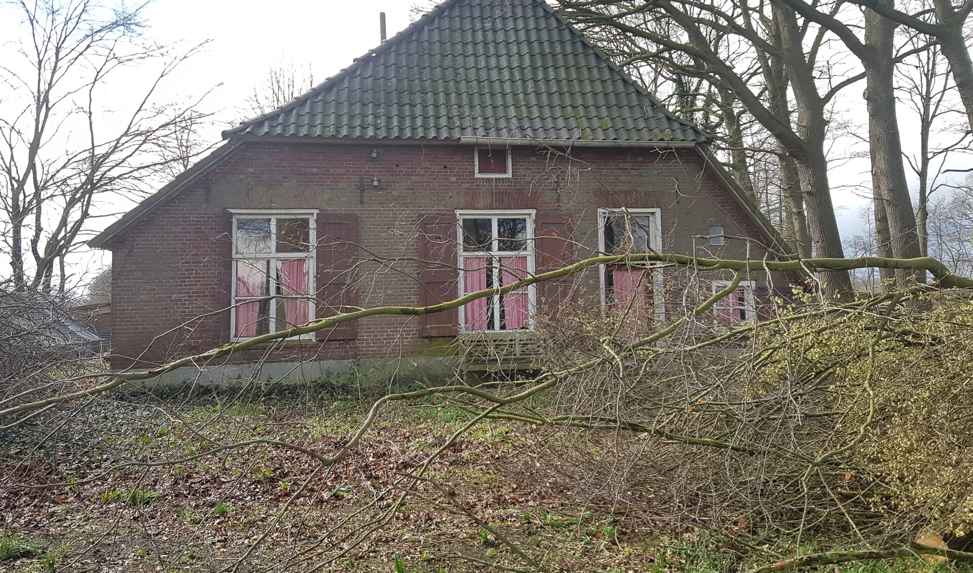 De vervallen boerderij aan de Pastoor Deperinkweg 41 in Mariënvelde wordt aangemeld als gemeentelijke monument. Foto: Kyra Broshuis
