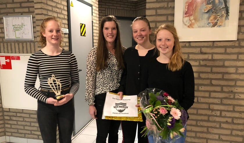 Het team dat eerste werd bij de sportverkiezing. Foto: PR.